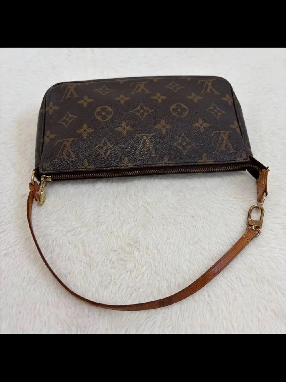 Louis Vuitton Monogram Mini Pochette in Brown and Tan